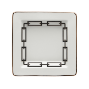Ginori Catene Black Small Square Vide Poche - 7"